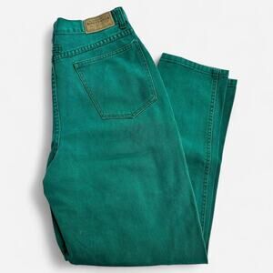 Vintage britannia green denim jeans